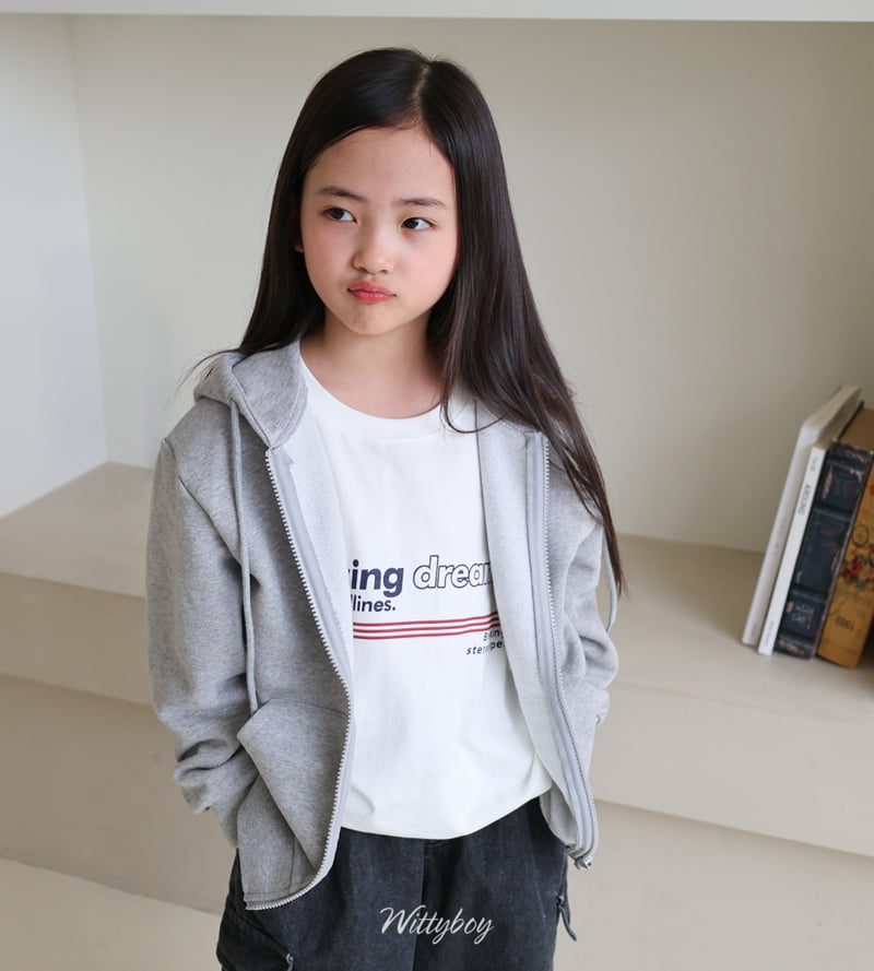 Witty Boy - Korean Children Fashion - #childrensboutique - Standard Zip-Up Hoodie - 8