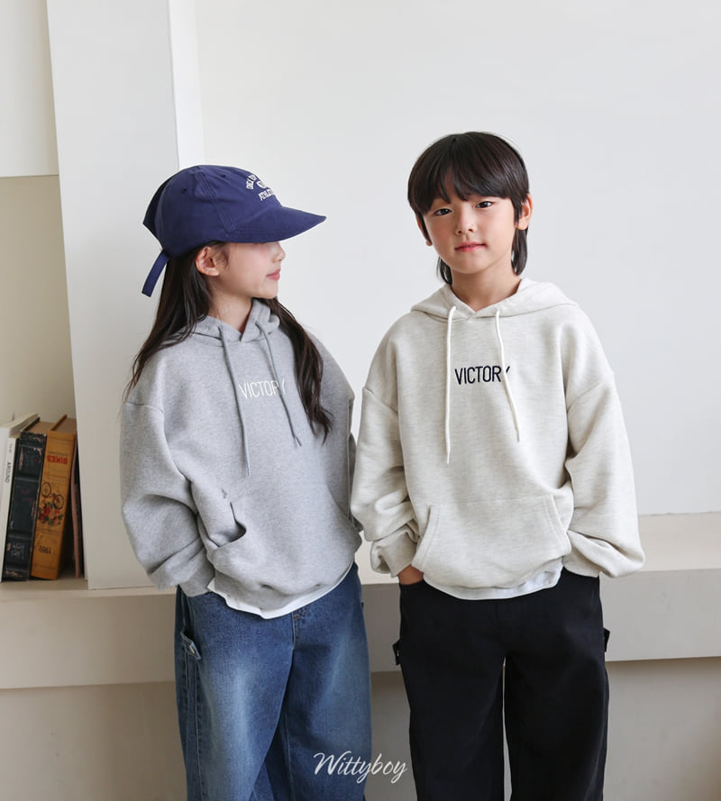 Witty Boy - Korean Children Fashion - #childrensboutique - Victory Hoodie - 6