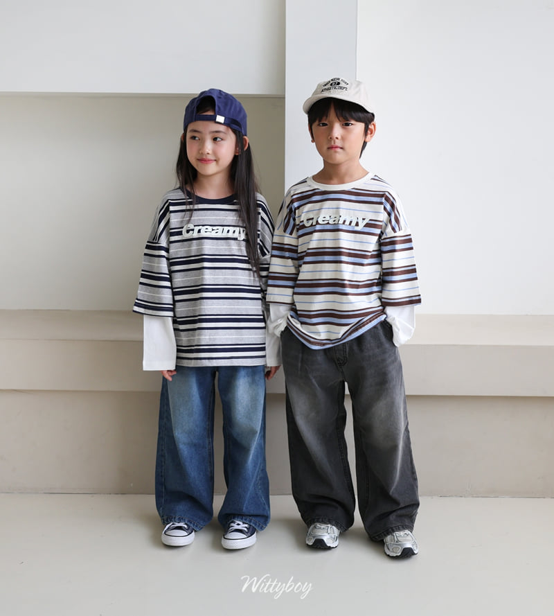 Witty Boy - Korean Children Fashion - #childrensboutique - Old School Denim Pants - 6