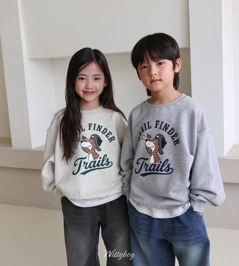Witty Boy - Korean Children Fashion - #childrensboutique - Trail Sweatshirt - 4
