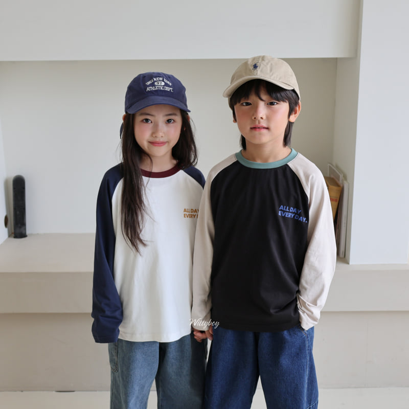 Witty Boy - Korean Children Fashion - #designkidswear - All Day Raglan Tee