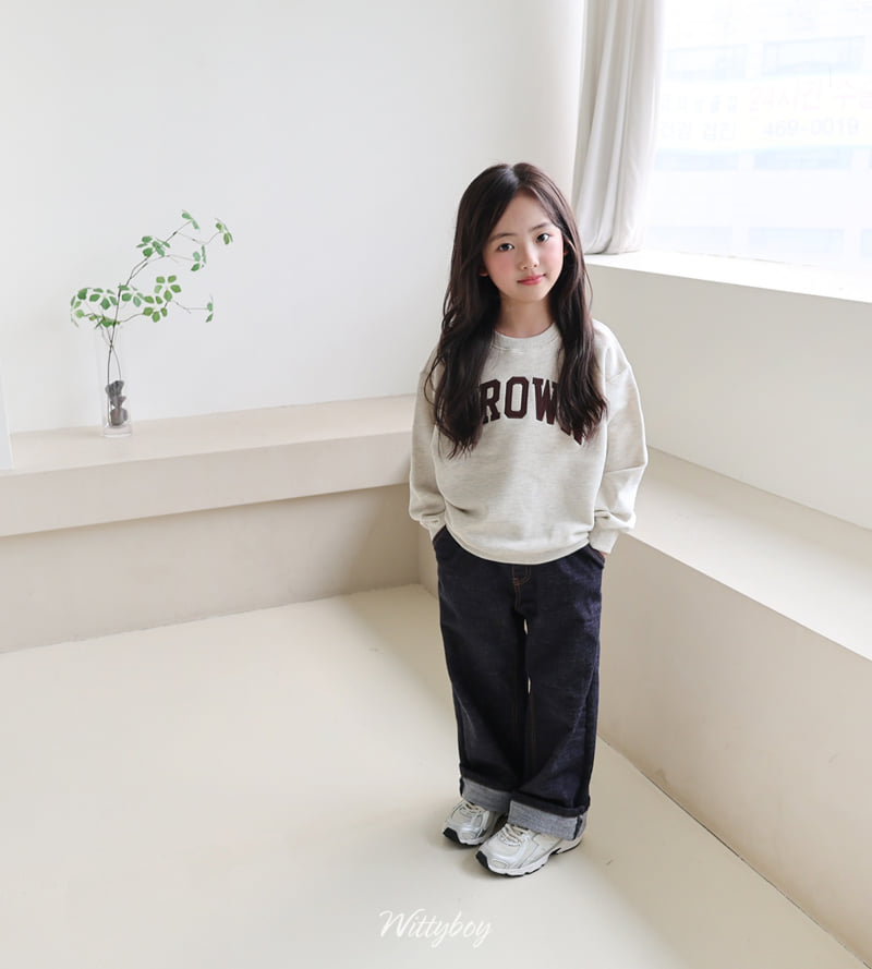 Witty Boy - Korean Children Fashion - #designkidswear - Brown Sweatshirt - 10