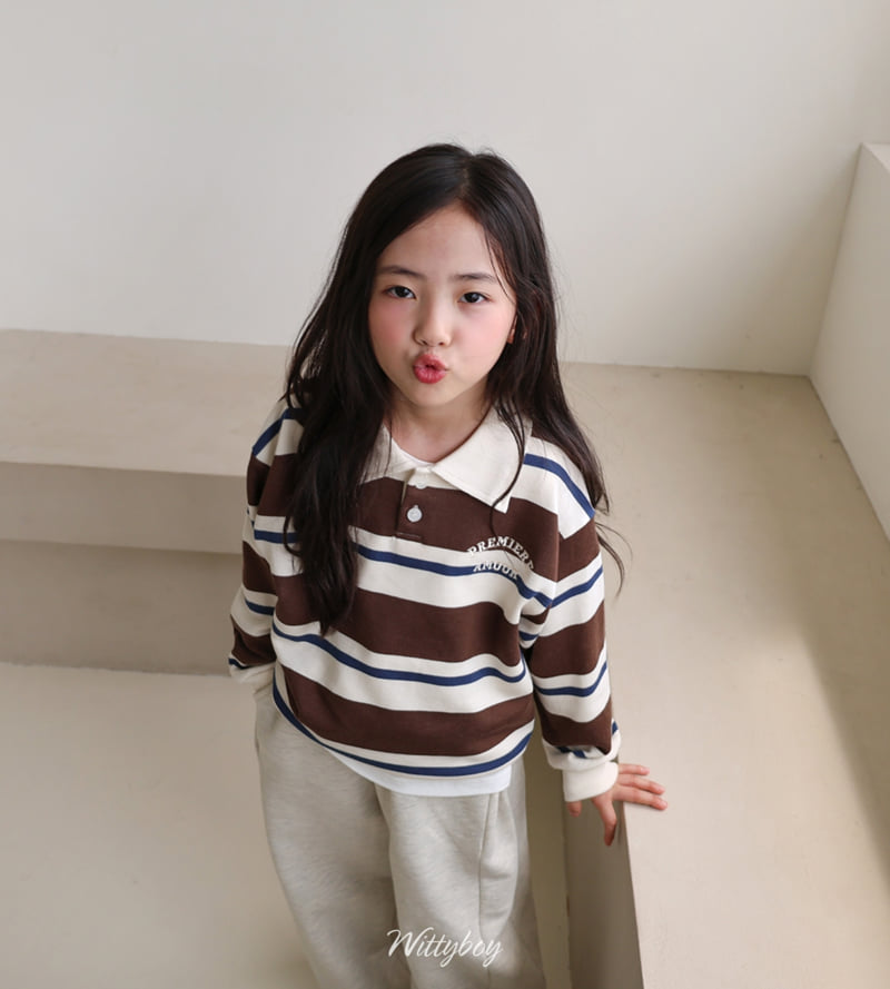 Witty Boy - Korean Children Fashion - #designkidswear - Ivy Collar Sweatshirt - 6