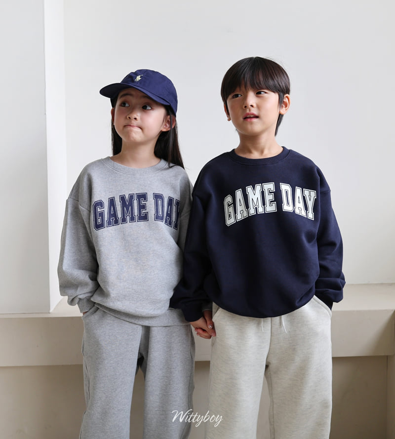 Witty Boy - Korean Children Fashion - #discoveringself - Game Day Sweatshirt - 12