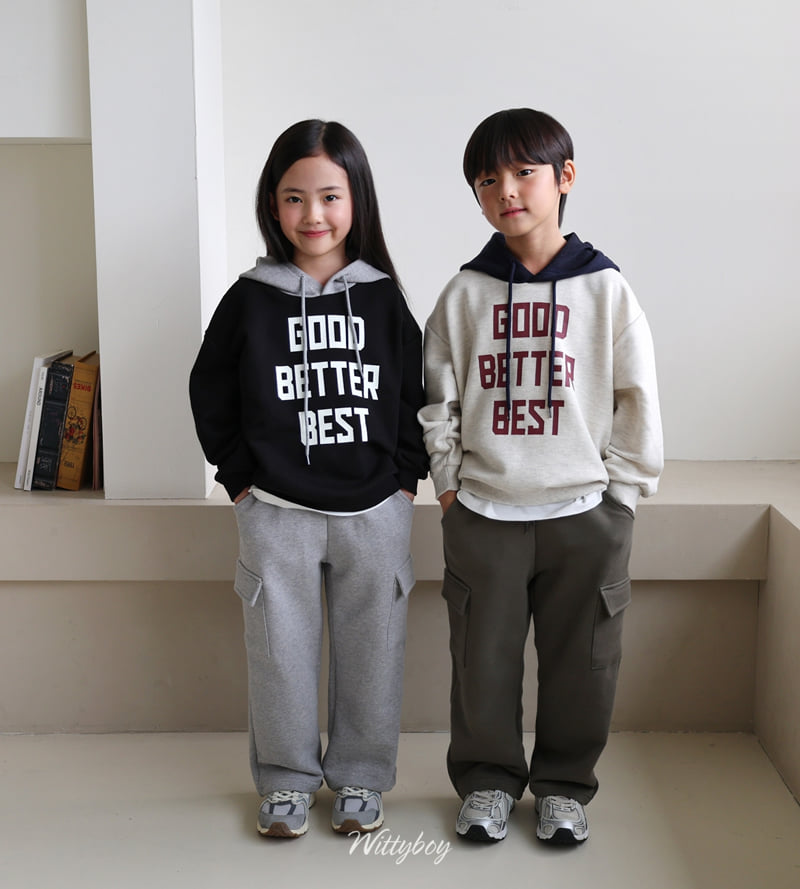 Witty Boy - Korean Children Fashion - #discoveringself - Standard Cargo Sweatpants - 10