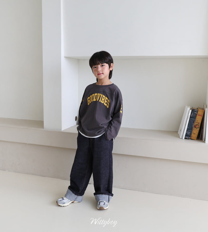 Witty Boy - Korean Children Fashion - #discoveringself - Good Vibes Tee - 9
