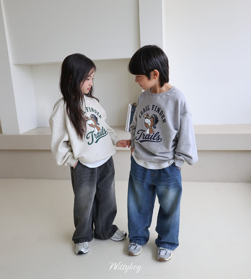 Witty Boy - Korean Children Fashion - #discoveringself - Trail Sweatshirt - 5