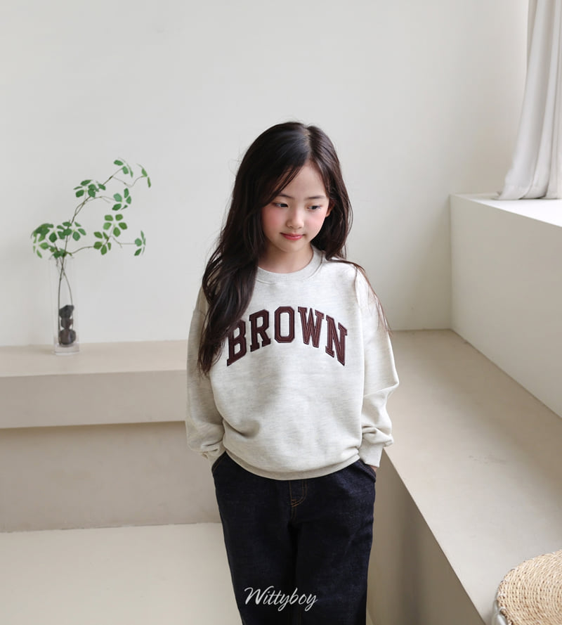 Witty Boy - Korean Children Fashion - #discoveringself - Brown Sweatshirt - 11