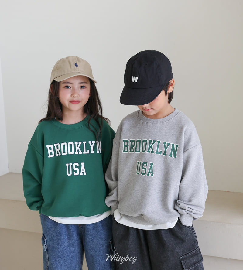 Witty Boy - Korean Children Fashion - #discoveringself - Brooklyn Sweatshirt