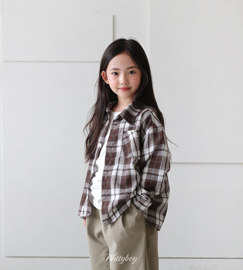 Witty Boy - Korean Children Fashion - #discoveringself - Autumn Washed Check Shirt - 11