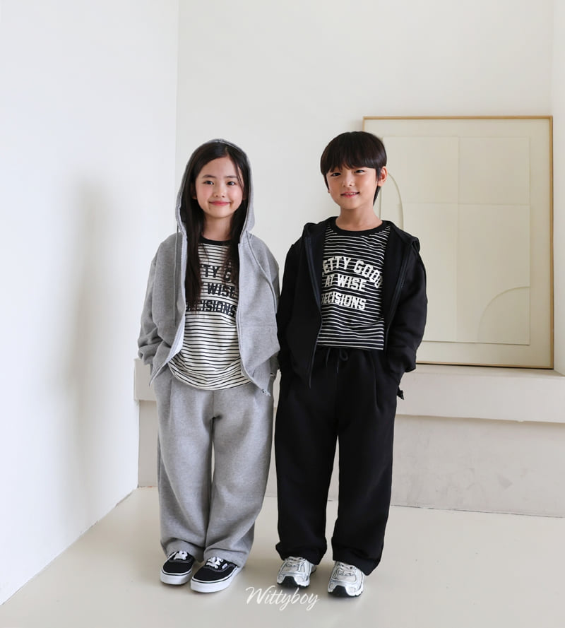 Witty Boy - Korean Children Fashion - #discoveringself - Yuju Mill Pintuck Sweatpants - 10