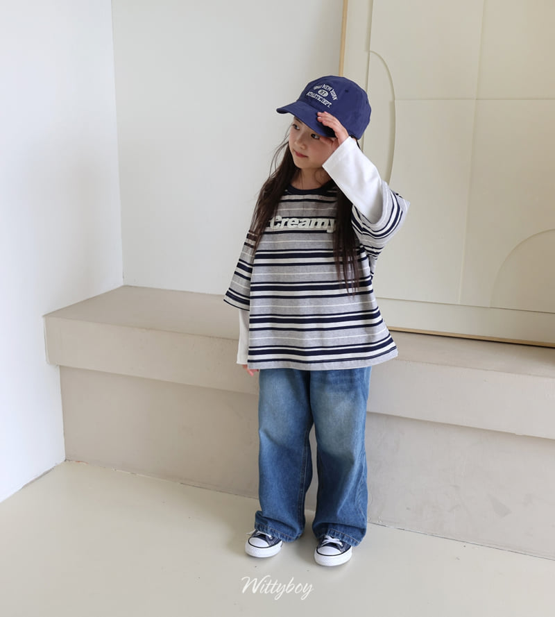 Witty Boy - Korean Children Fashion - #discoveringself - Old School Denim Pants - 8