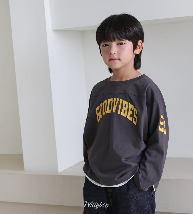 Witty Boy - Korean Children Fashion - #fashionkids - Good Vibes Tee - 10