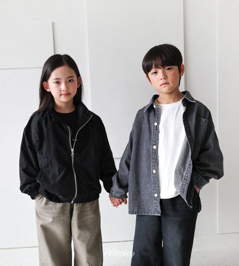 Witty Boy - Korean Children Fashion - #fashionkids - Standard Washed Denim Shirt - 10