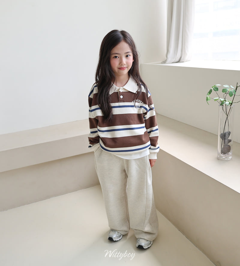 Witty Boy - Korean Children Fashion - #fashionkids - Ivy Collar Sweatshirt - 8