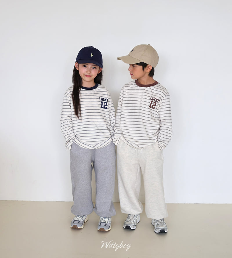 Witty Boy - Korean Children Fashion - #fashionkids - Lucky Stripe Tee - 6