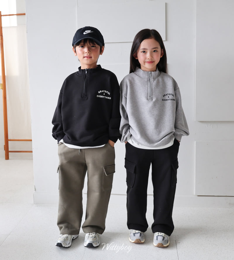 Witty Boy - Korean Children Fashion - #kidsshorts - Standard Cargo Sweatpants - 12