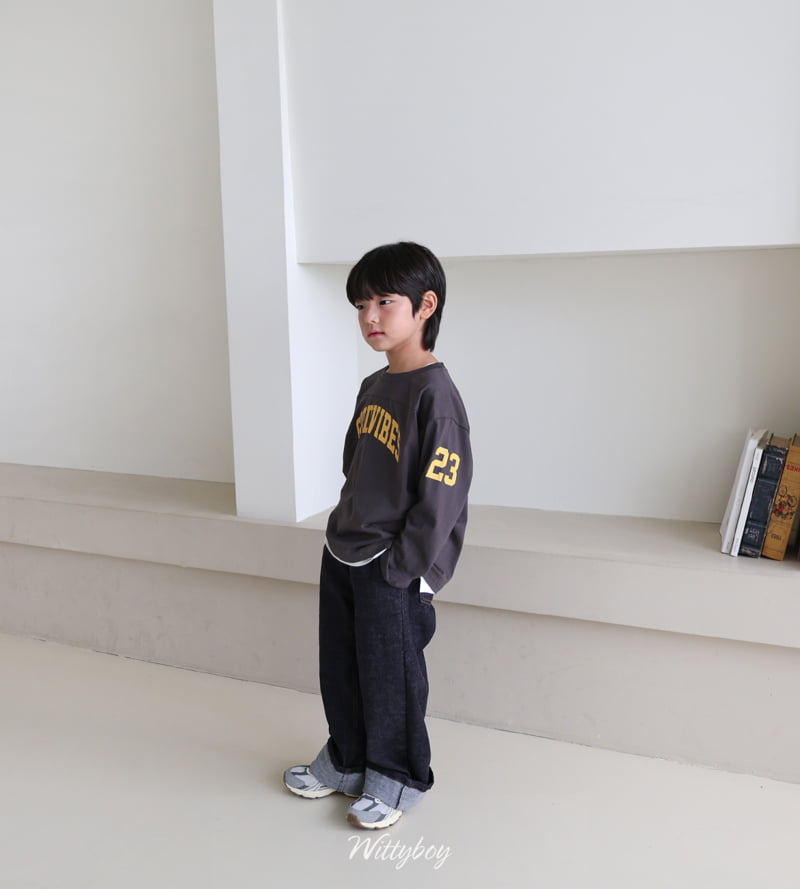 Witty Boy - Korean Children Fashion - #kidsshorts - Good Vibes Tee - 11
