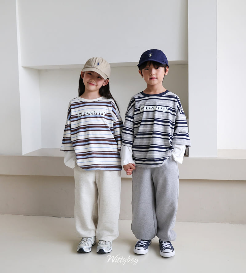 Witty Boy - Korean Children Fashion - #kidsshorts - French Jogger Pants - 6