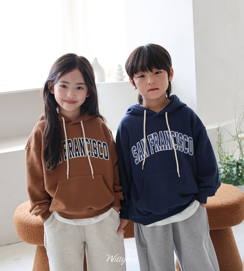 Witty Boy - Korean Children Fashion - #kidsshorts - San Fran Hoodie