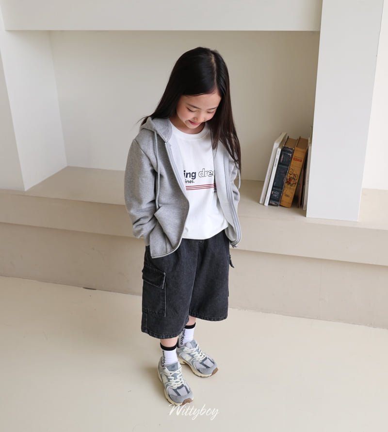 Witty Boy - Korean Children Fashion - #kidsshorts - Standard Zip-Up Hoodie - 12