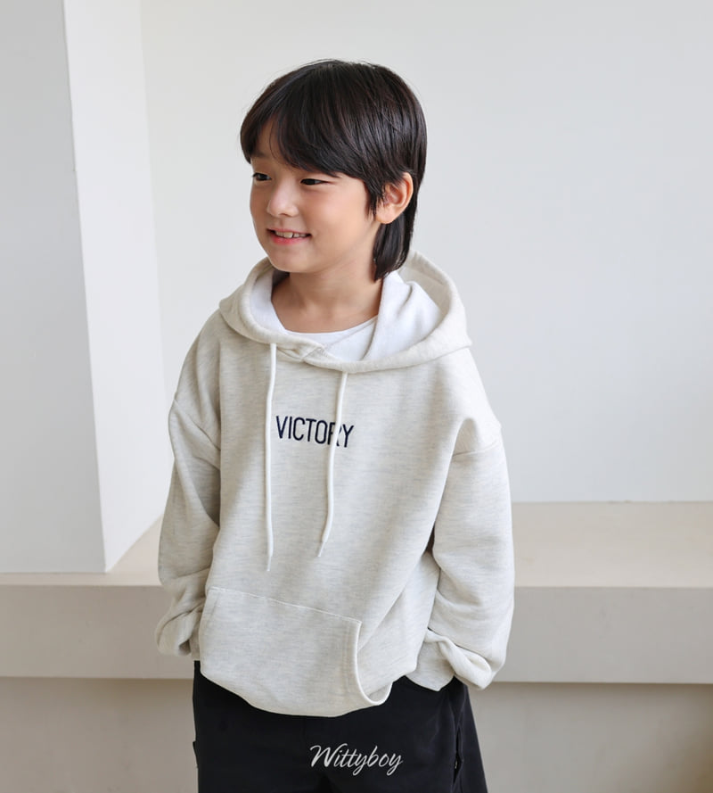 Witty Boy - Korean Children Fashion - #kidsshorts - Victory Hoodie - 10