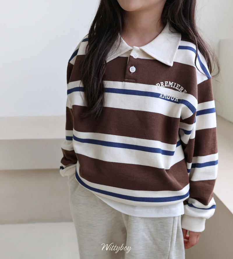 Witty Boy - Korean Children Fashion - #kidsshorts - Ivy Collar Sweatshirt - 9
