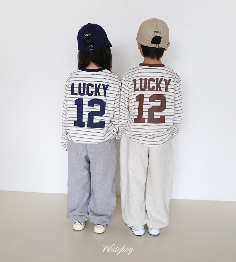 Witty Boy - Korean Children Fashion - #kidsshorts - Lucky Stripe Tee - 7