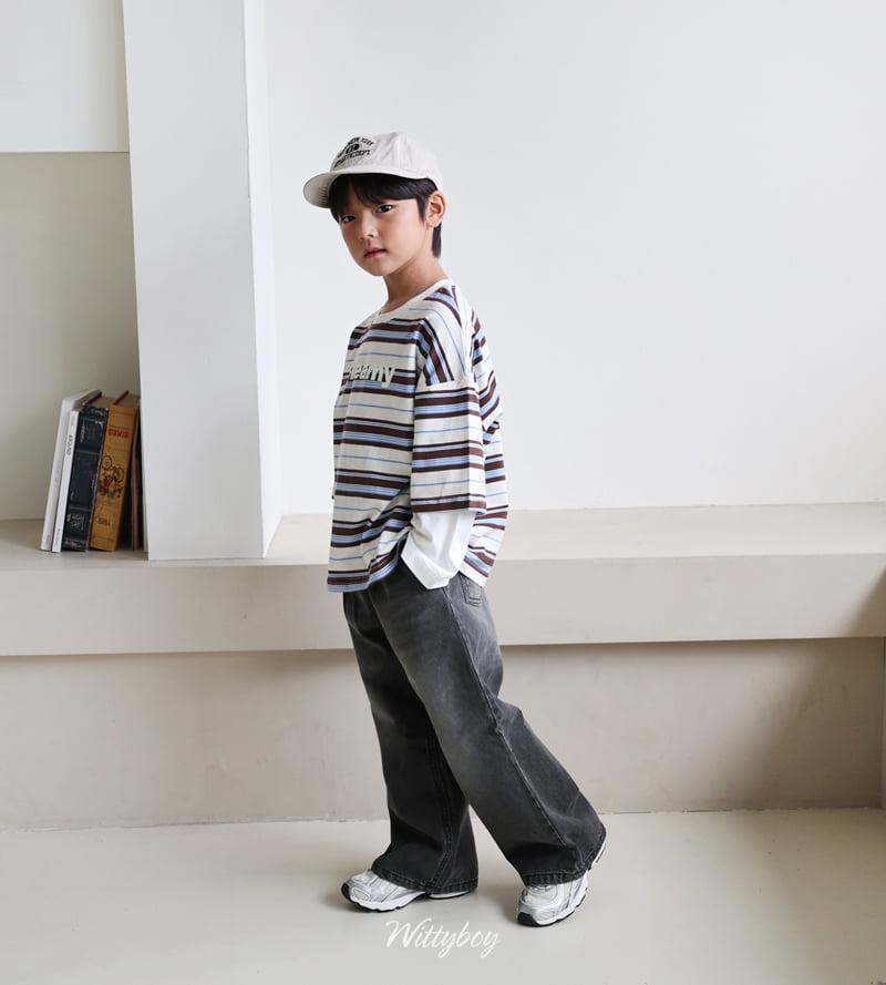 Witty Boy - Korean Children Fashion - #kidsshorts - Old School Denim Pants - 10