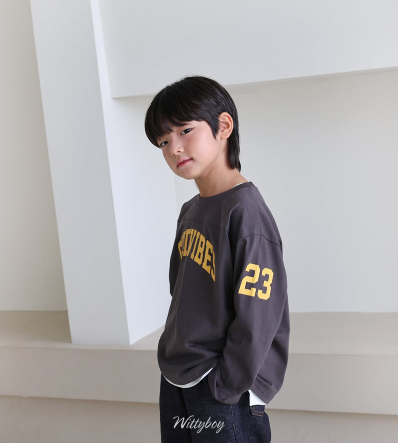 Witty Boy - Korean Children Fashion - #kidsstore - Good Vibes Tee - 12