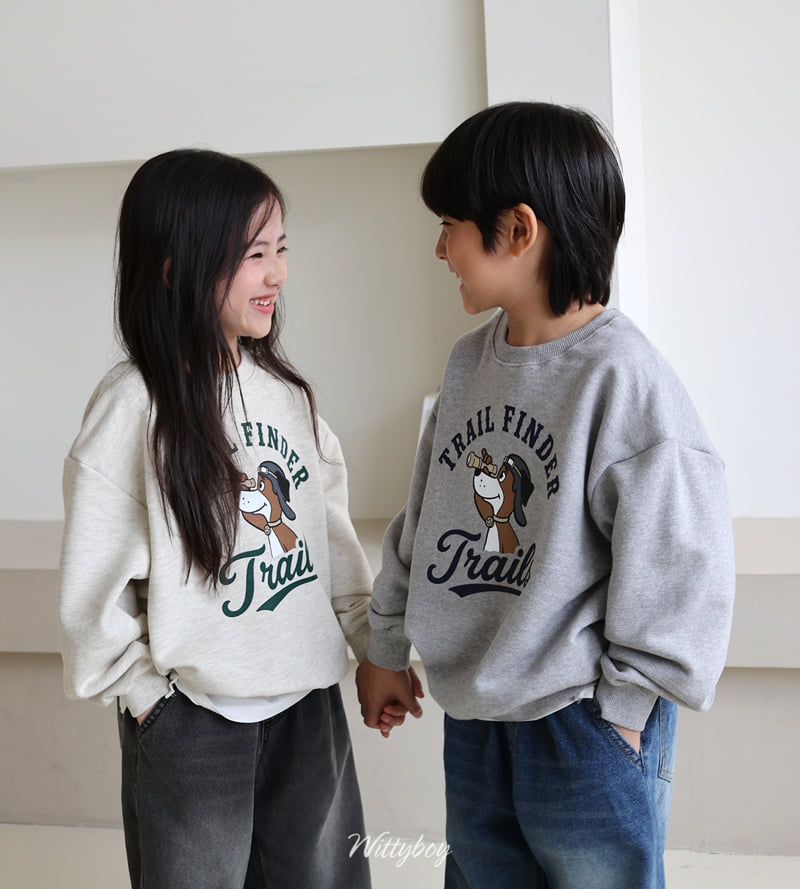 Witty Boy - Korean Children Fashion - #kidsstore - Trail Sweatshirt - 8