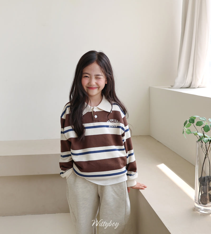 Witty Boy - Korean Children Fashion - #kidsstore - Ivy Collar Sweatshirt - 10