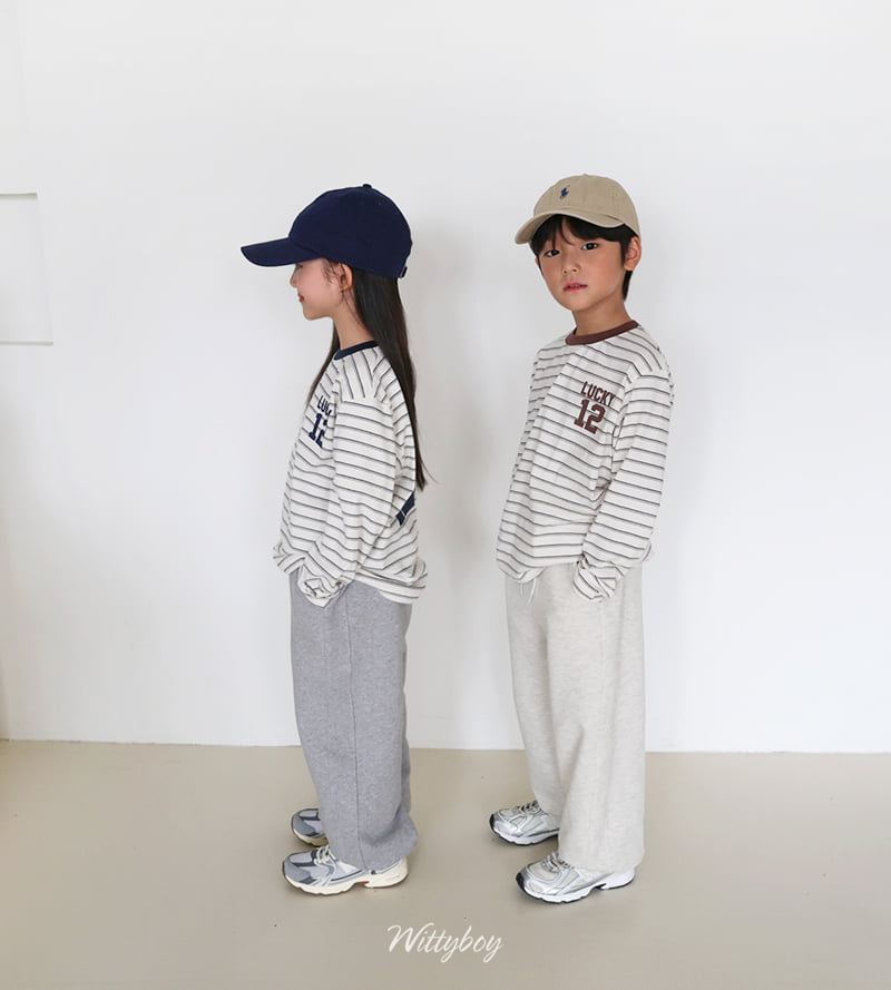 Witty Boy - Korean Children Fashion - #kidsstore - Lucky Stripe Tee - 8