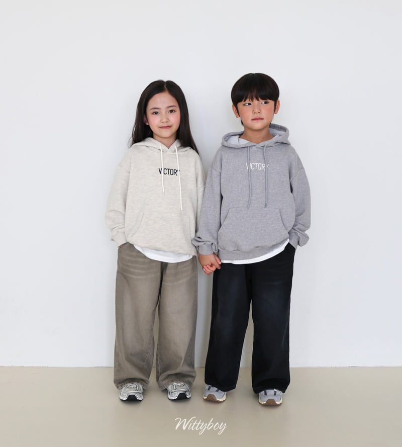 Witty Boy - Korean Children Fashion - #kidzfashiontrend - Victory Hoodie - 12