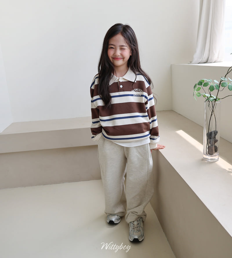 Witty Boy - Korean Children Fashion - #kidzfashiontrend - Ivy Collar Sweatshirt - 11