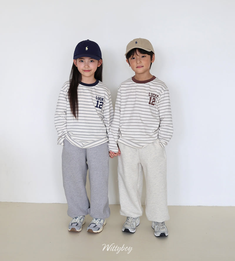 Witty Boy - Korean Children Fashion - #littlefashionista - Lucky Stripe Tee - 11