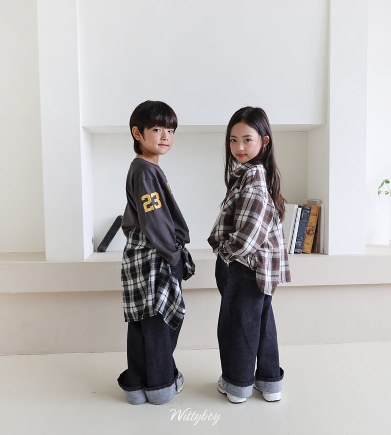 Witty Boy - Korean Children Fashion - #littlefashionista - Hip Selvedge Denim Pants - 10