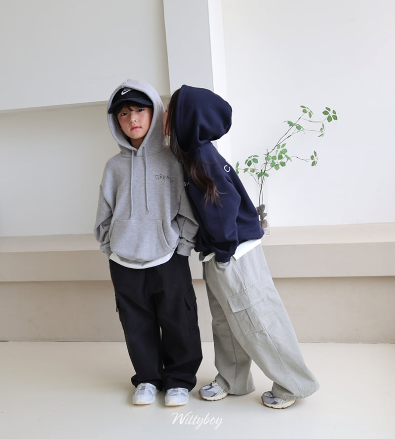 Witty Boy - Korean Children Fashion - #littlefashionista - Cre-Aide Hoodie - 3