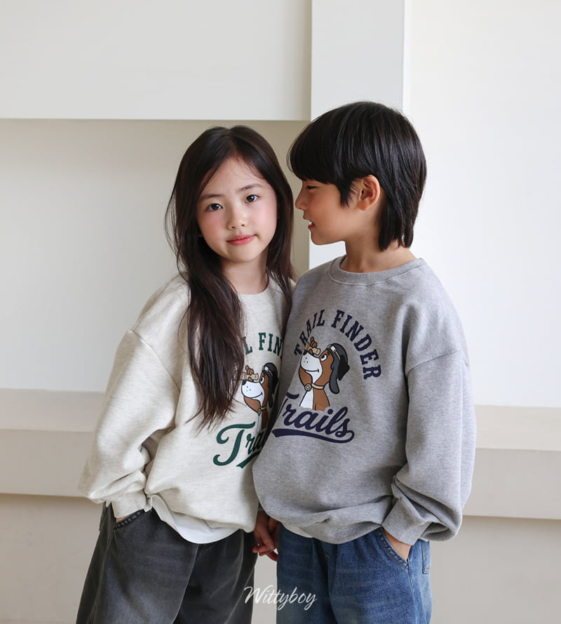 Witty Boy - Korean Children Fashion - #magicofchildhood - Trail Sweatshirt - 12