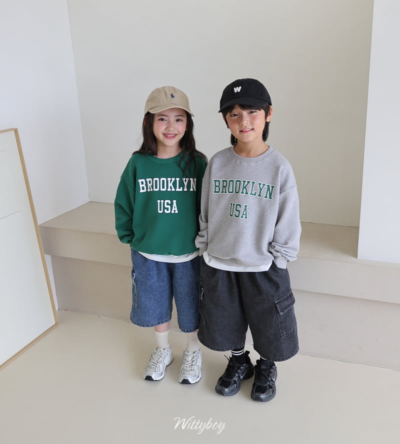 Witty Boy - Korean Children Fashion - #magicofchildhood - Brooklyn Sweatshirt - 8