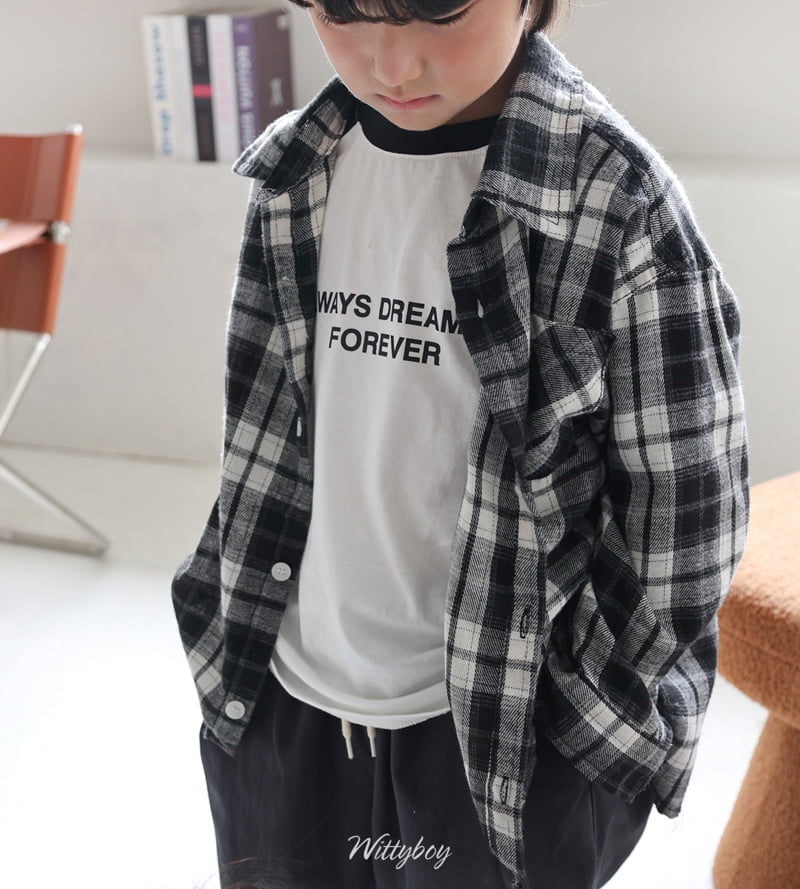 Witty Boy - Korean Children Fashion - #littlefashionista - Autumn Washed Check Shirt - 4