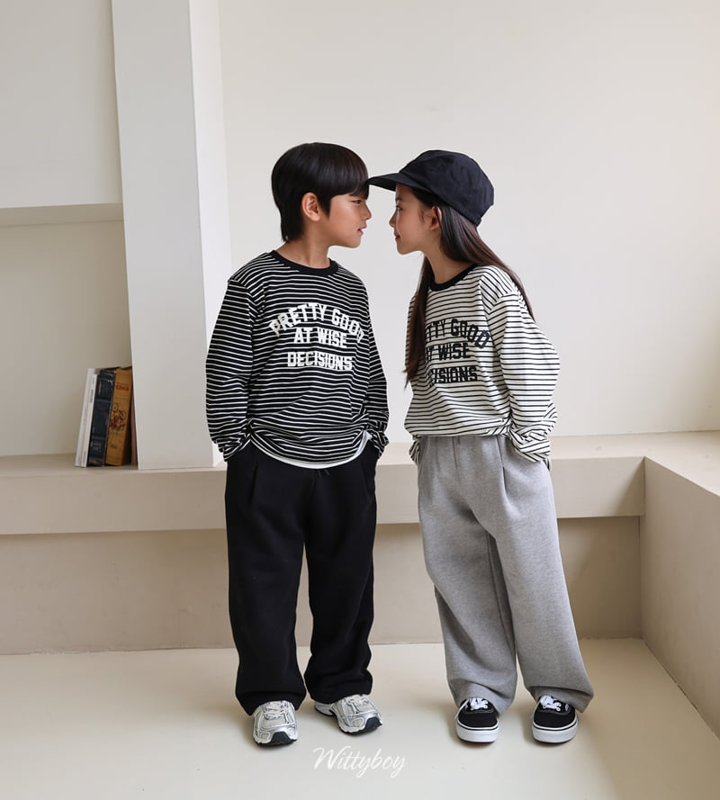 Witty Boy - Korean Children Fashion - #magicofchildhood - Yuju Mill Pintuck Sweatpants - 3