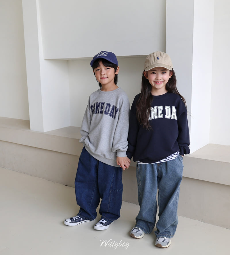 Witty Boy - Korean Children Fashion - #magicofchildhood - Game Day Sweatshirt - 4
