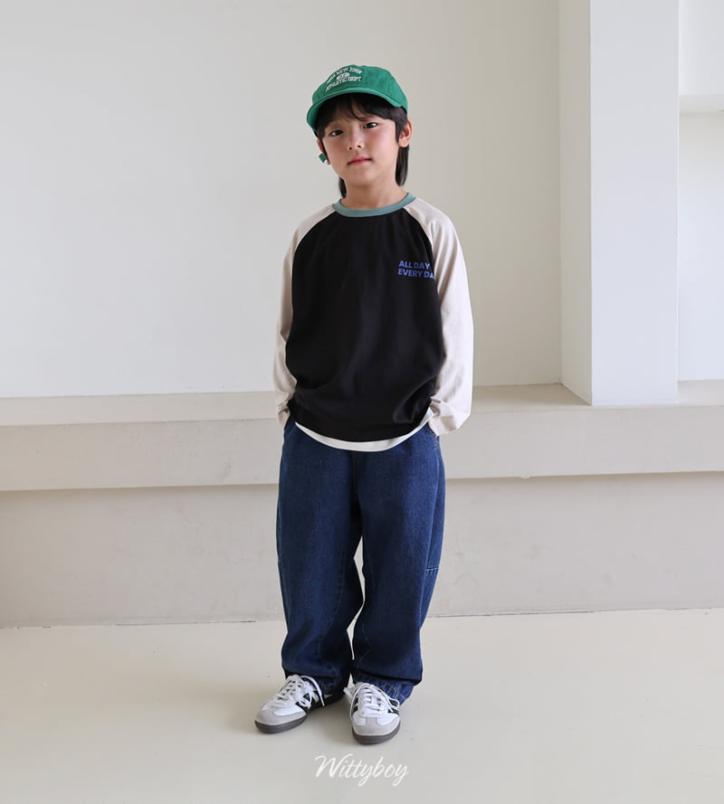 Witty Boy - Korean Children Fashion - #minifashionista - All Day Raglan Tee - 10