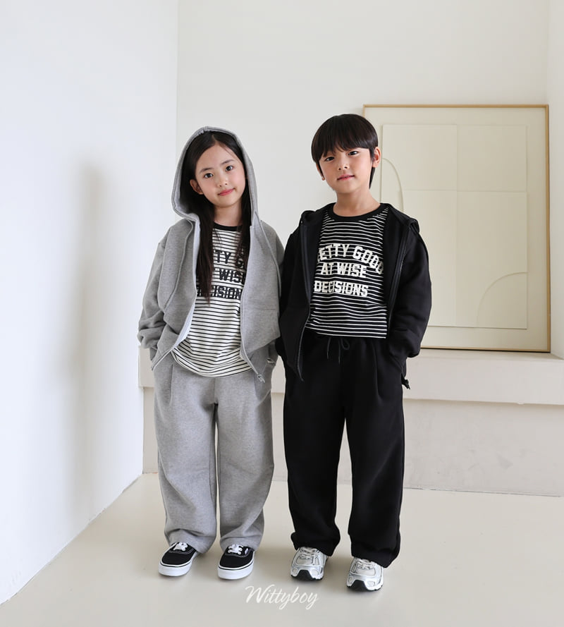 Witty Boy - Korean Children Fashion - #magicofchildhood - Standard Zip-Up Hoodie - 4