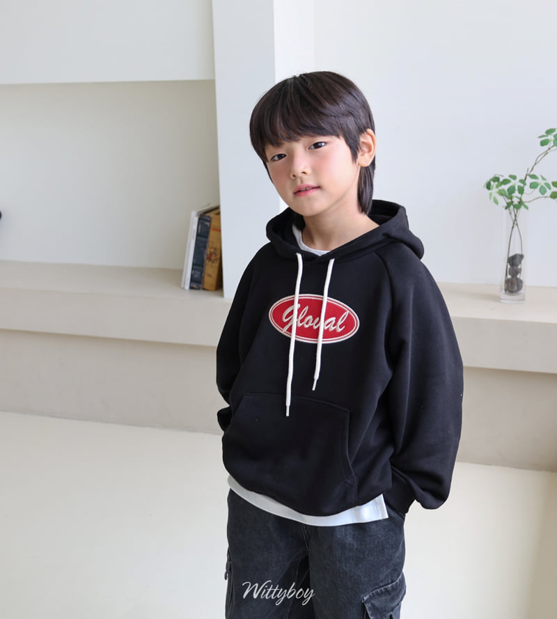 Witty Boy - Korean Children Fashion - #minifashionista - Global Hoodie - 11