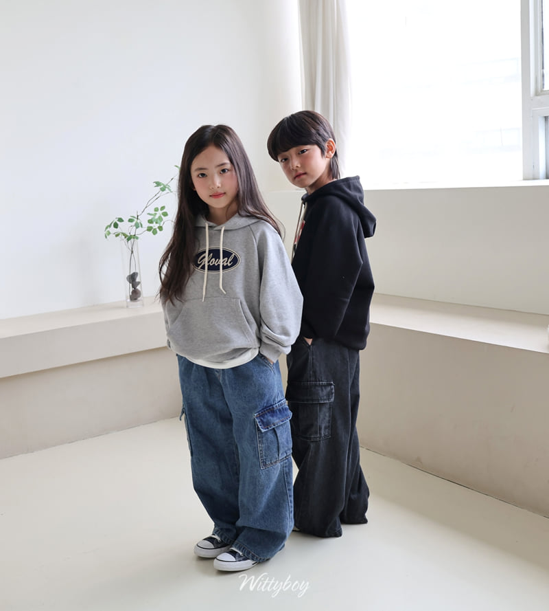 Witty Boy - Korean Children Fashion - #minifashionista - Wannabe Cargo Denim Pants - 6