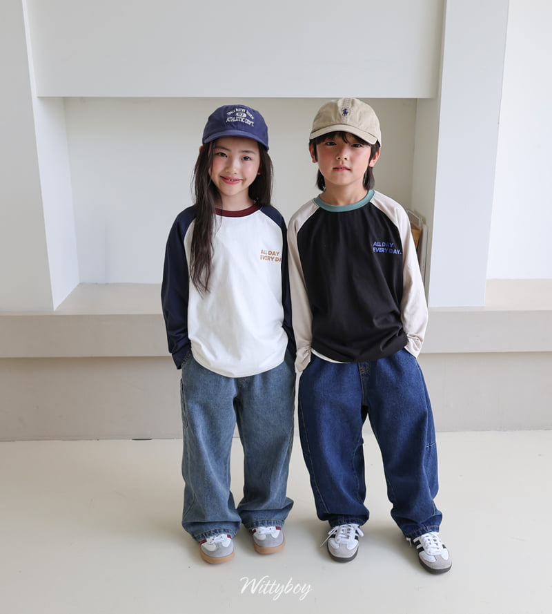 Witty Boy - Korean Children Fashion - #minifashionista - Rise Pocket Denim Pants - 4
