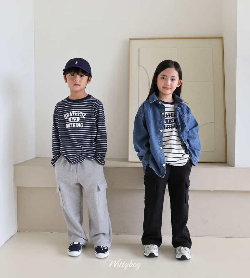 Witty Boy - Korean Children Fashion - #prettylittlegirls - Standard Cargo Sweatpants - 3
