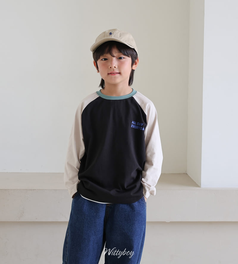 Witty Boy - Korean Children Fashion - #prettylittlegirls - All Day Raglan Tee - 11